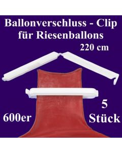Ballonverschlüsse, Clips, Fixverschlüsse für Riesenballons 600er, 5 Stück