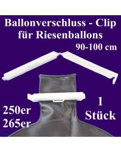 Ballonverschluss, Clip für Riesenballons aus Latex von 90 cm bis 100 cm