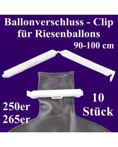 Ballonverschlüsse, Clips für Riesenballons aus Latex von 90 cm bis 100 cm, 10 Stück