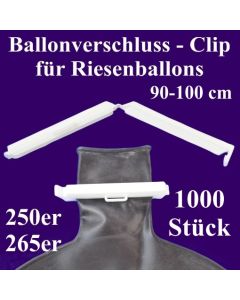 Ballonverschlüsse, Clips für Riesenballons aus Latex von 90 cm bis 100 cm, 1000 Stück