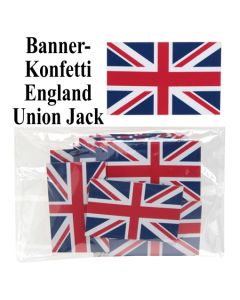 Banner Konfetti, Tischdeko-Konfetti England, Union Jack