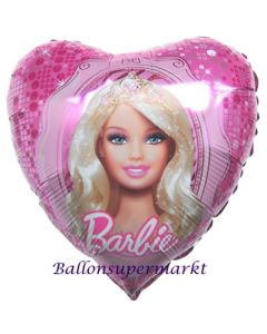 Barbie mit Diadem, Luftballon aus Folie mit Ballongas