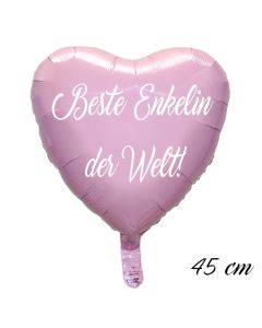 Beste Enkelin der Welt Luftballon. 45 cm inklusive Helium