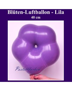 Blüten-Luftballon in Pastellfarbe Lila