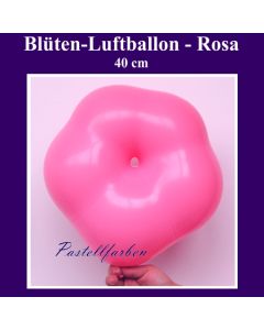 Blüten-Luftballon in Pastellfarbe Rosa