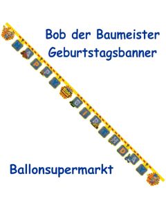 Kindergeburtstagsbanner Bob der Baumeister