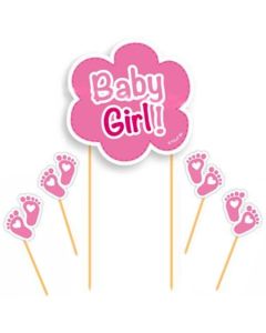 Cake Topper Baby Girl zur Babyparty eines Mädchens