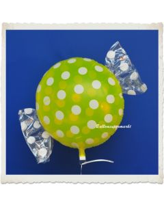 Candy Luftballon aus Folie mit Helium, Dots, Fruits Lemon