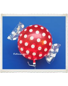 Candy Luftballon aus Folie mit Helium, Dots, Fruits Strawberry