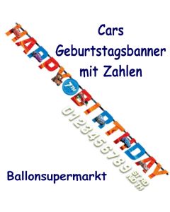 Cars Geburtstagsgirlande zum Kindergeburstag