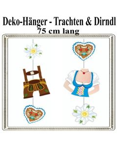 Deko-Hänger Oktoberfest, Trachten und Dirndl, 2 Stück