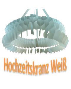 Deko-Kranz Hochzeit, Hochzeitskranz Weiß