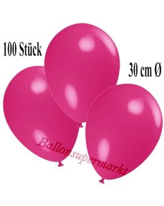 Deko-Luftballons Fuchsia, 100 Stück