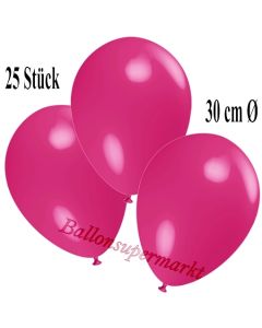 Deko-Luftballons Fuchsia, 25 Stück