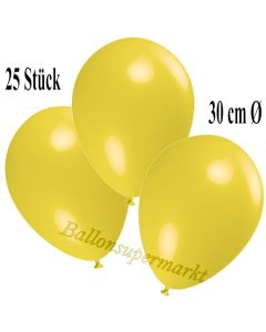 Deko-Luftballons Gelb, 25 Stück