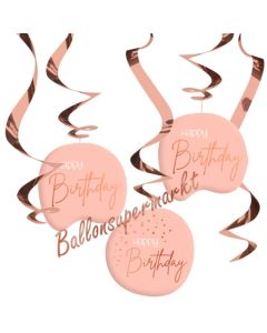 Deko-Wirbler zum Geburtstag, Elegant Lush Blush Happy Birthday