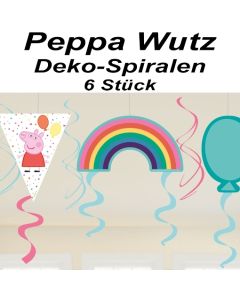 Peppa Wutz Swirl Dekoration zum Kindergeburtstag