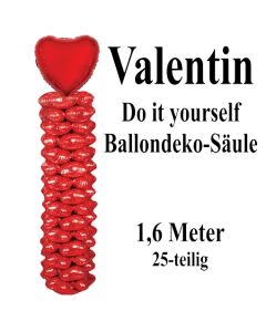 Ballondeko-Säule zu Liebe und Valentinstag, Do it yourself