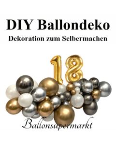 DIY Ballondeko zum 18. Geburtstag