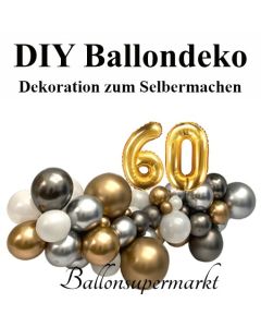DIY Ballondeko zum 60. Geburtstag