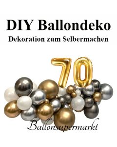 DIY Ballondeko zum 70. Geburtstag