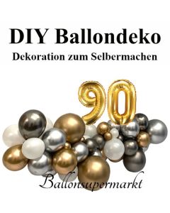DIY Ballondeko zum 90. Geburtstag