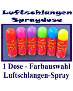 1 Dose Luftschlangenspry mit Farbauswahl