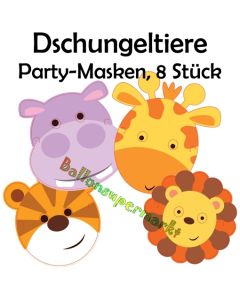 Party Masken Dschungeltiere