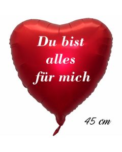 Du bist alles für mich, 45 cm ohne Helium