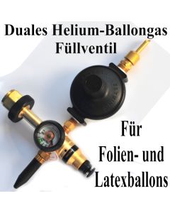 Duales Helium-Ballongas-Füllventil für Folienballons und Latexballons