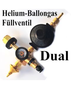 Duales Helium-Ballongas-Füllventil für Latexballons und Folienballons