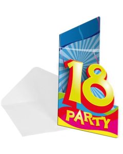 Einladungskarten zum 18. Geburtstag