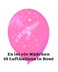 Es ist ein Mädchen, Luftballon in Rosé