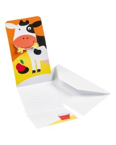 Einladungskarten Farm Fun zum Bauernhof Kindergeburtstag, 8 Stück