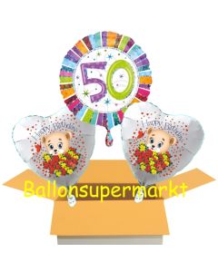 Luftballons aus Folie zum 50. Geburtstag
