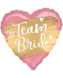 Team Bride, Luftballon aus Folie mit Ballongas Helium zu Hen Night, Hen Party un