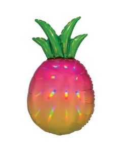 Ananas, irisierend, Folienballon mit Ballongas-Helium 