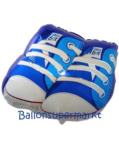 Baby Boy Babyschuhe Luftballon aus Folie mit Helium