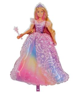 Barbie Prinzessin Luftballon aus Folie inklusive Helium