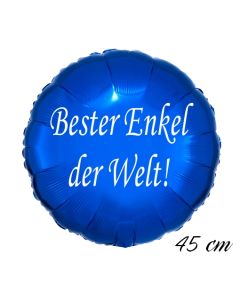 Bester Enkel der Welt Luftballon. 45 cm inklusive Helium