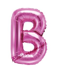 Luftballon Buchstabe B, pink, 35 cm