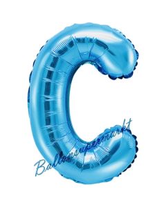 Luftballon Buchstabe C, blau, 35 cm