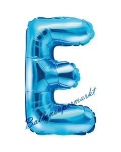 Luftballon Buchstabe E, blau, 35 cm