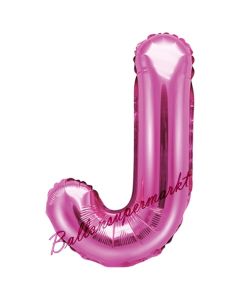Luftballon Buchstabe J, pink, 35 cm