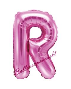 Luftballon Buchstabe R, pink, 35 cm