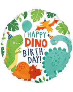 Folienballon, Happy Birthday, Dino Mite
