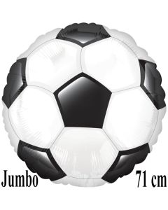 Jumbo Folienballon Fußball, inklusive Helium 