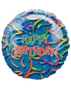 Luftballon Happy Birthday Celebration Streamers zum Geburtstag, ohne Helium