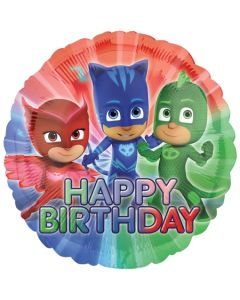 Pyjamahelden Geburtstags-Luftballon aus Folie mit Helium