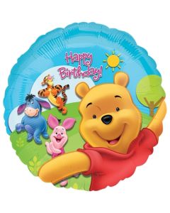 Folienballon Winnie the Pooh zum Geburtstag, ohne Helium